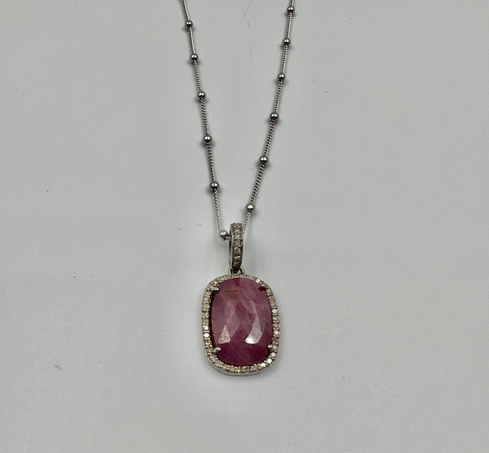 Collar Rubi con Diam