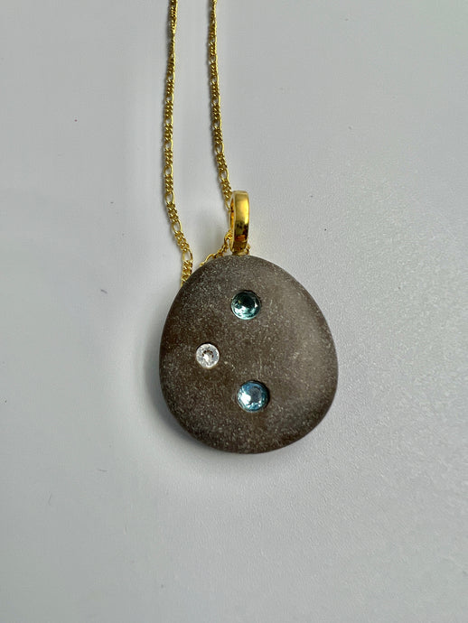 Collar Topacio en piedra