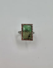 Anillos Rectangular Esmeralda T 16