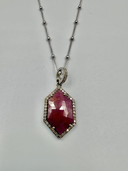 Collar Rubi Hexagono
