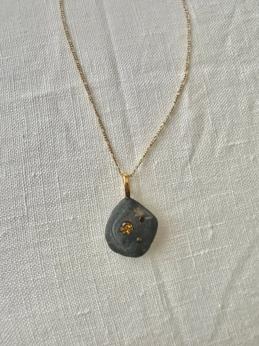 Collar Piedra con Citrinos