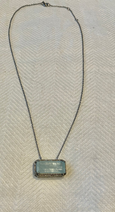 Collar aguamarina con Diamantes NEW 2022