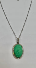 Collar Colg, Crisoprasa con Diamantes