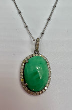 Collar Colg, Crisoprasa con Diamantes