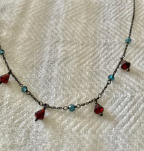 Collar granate y calcedonia NEW