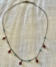 Collar granate y calcedonia NEW