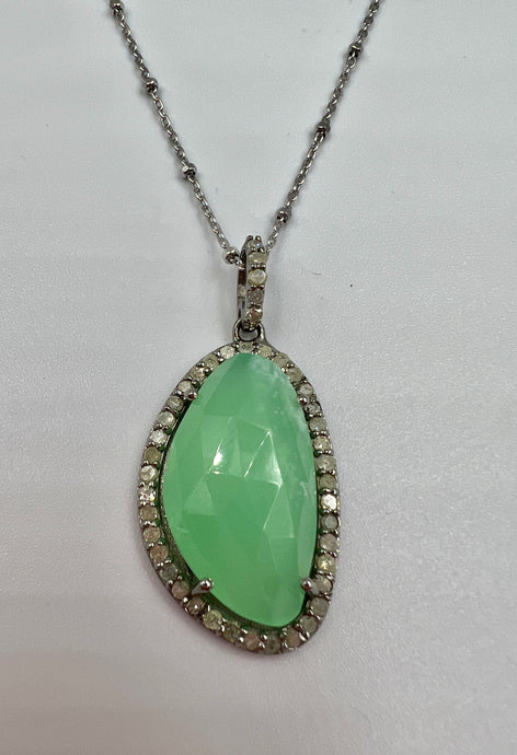 Collar Crisopras con Diamantes